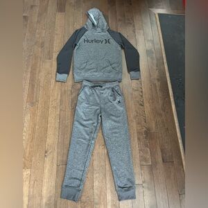 Hurley Kids Charcoal Gray Sweatpants & Hoodie Set